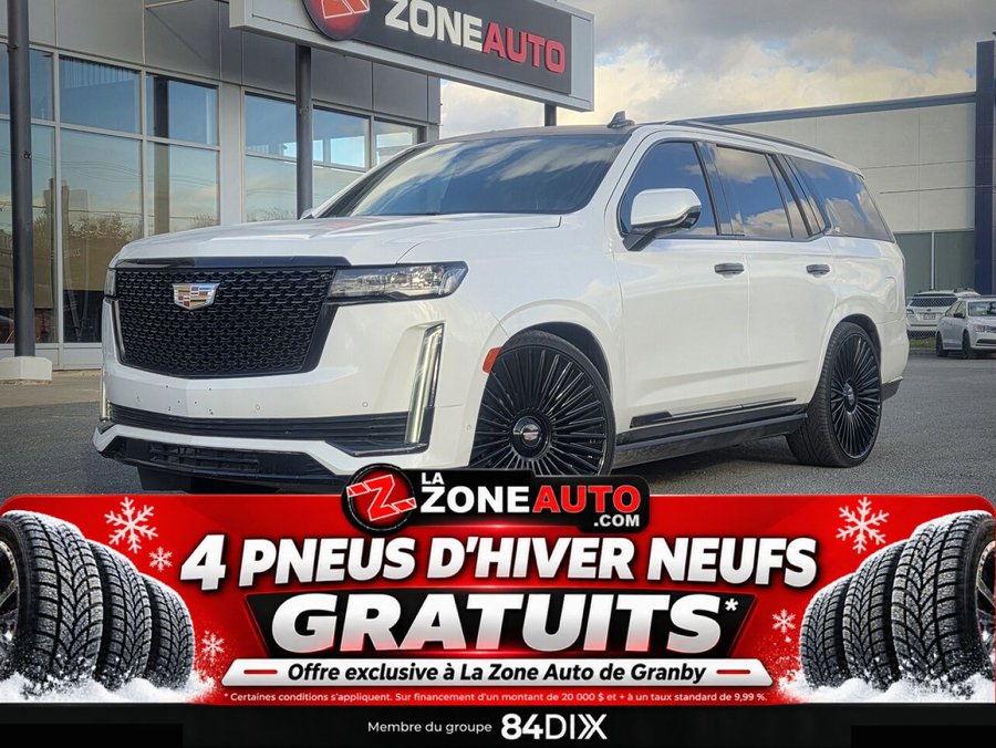 Cadillac Escalade Premium Luxury V8 V8 + ROUES 26'' + UNIQUE 2021 Blanc