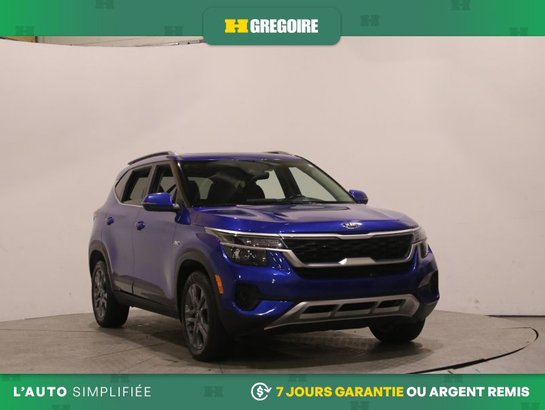 Kia Seltos EX AWD AUTO AC CUIR TOIT MAGS CAM RECUL BLEUTOOTH 2021 Bleu