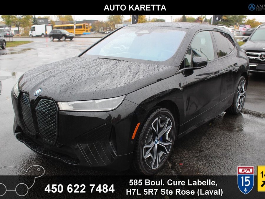 BMW iX IX xDrive40 M-Sport premium comfort pack mass seat head up 2023 Noir