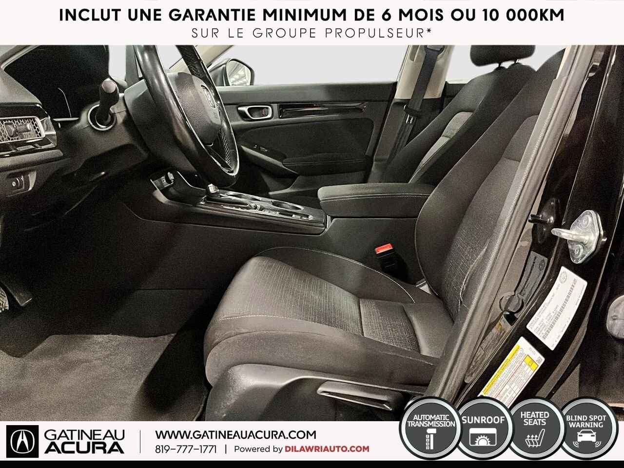 Honda Civic EX 2022 Noir Gatineau - photo #24