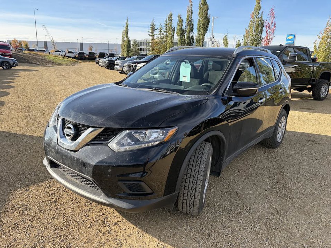 2015 Nissan Rogue AWD 4dr S Black Sherwood Park - photo #4