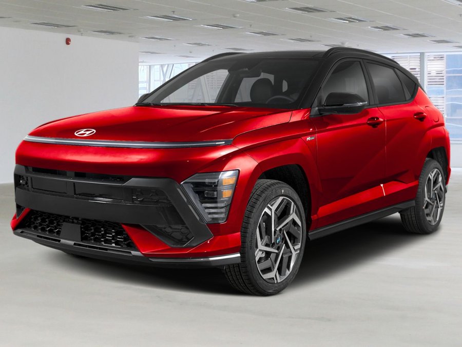 HYUNDAI Kona 1.6T N Line Ultimate TI avec toit deux tons 2027 Rouge ultime avec toit Noir abyssal