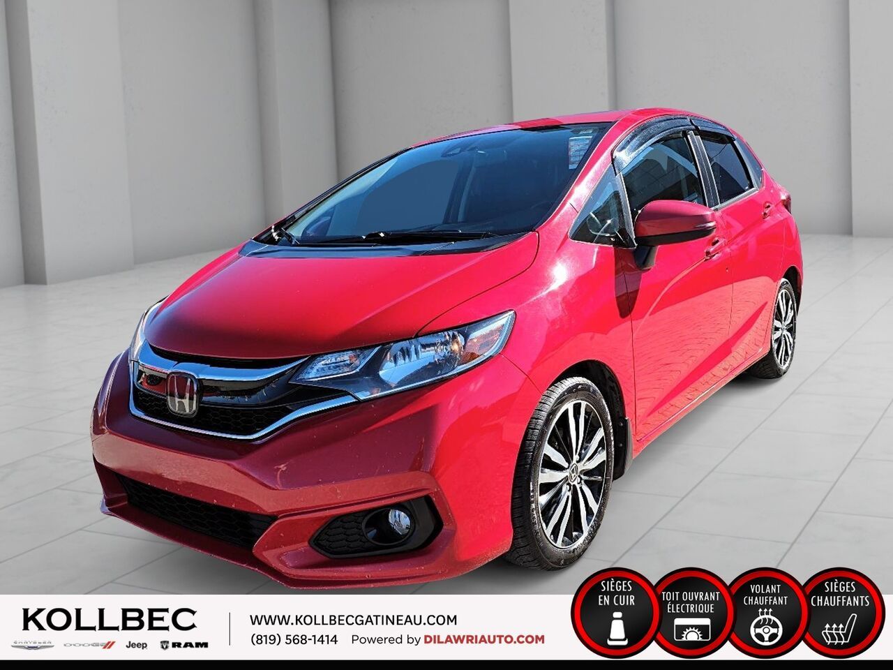 Red 2018 Honda Fit Hatchback Front-Wheel Drive Automatic