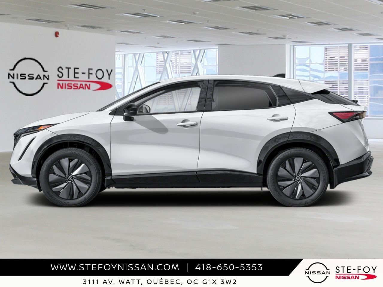 NISSAN ARIYA 2027 Blanc Everest nacré triple couche Ste-Foy - photo #1