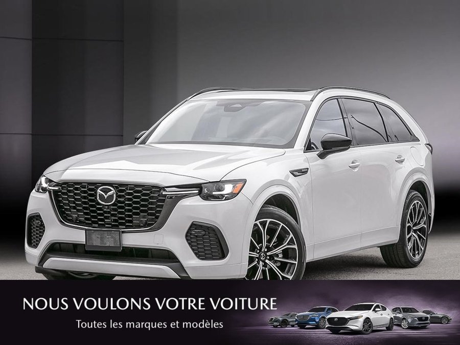 Mazda CX-70 hybride rechargeable GT 2026 Blanc rhodium métallisé