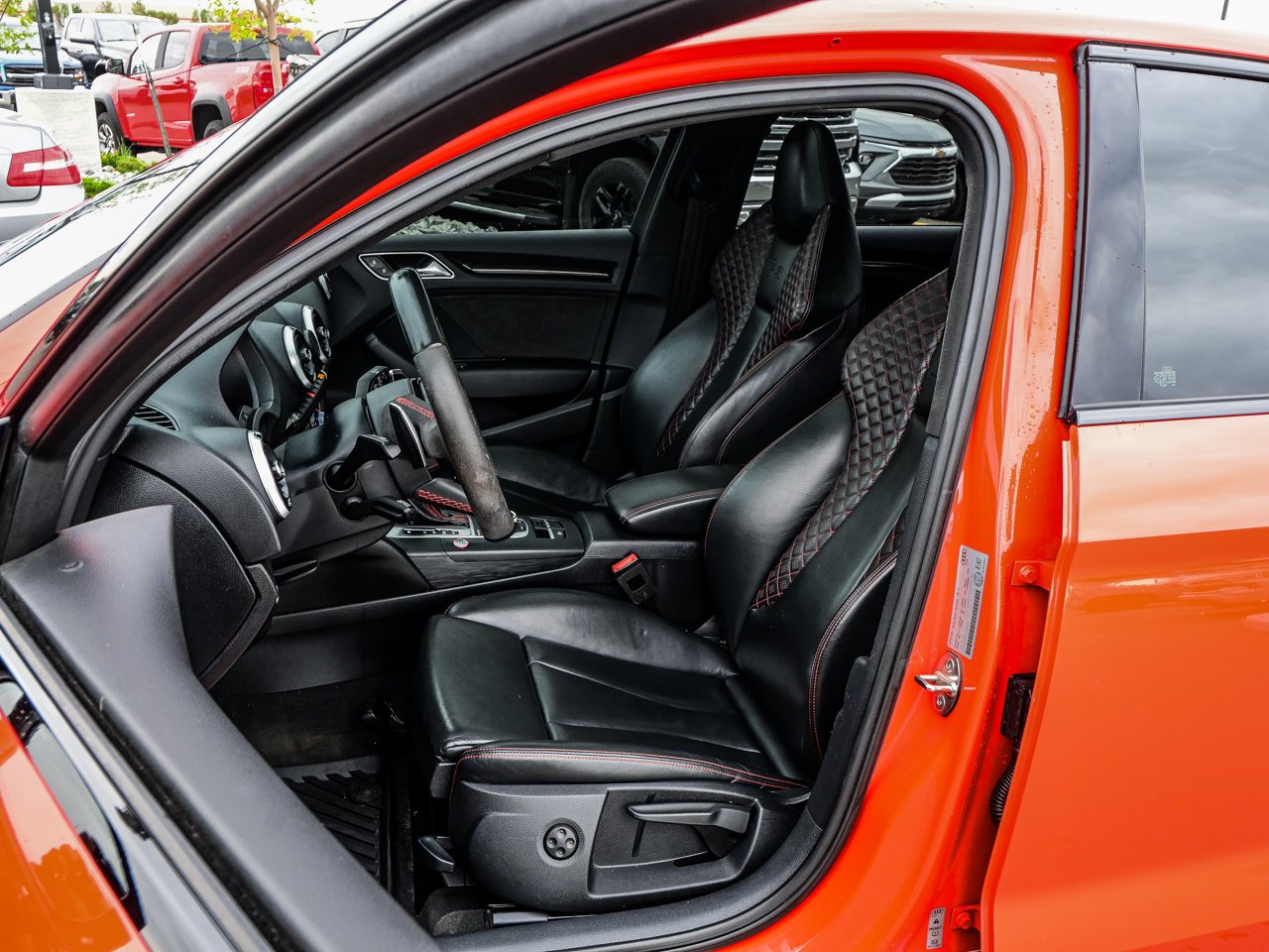 2018 Audi RS 3 Sedan 2.5 TFSI quattro S tronic Catalunya Red Metallic Sherwood Park - photo #16