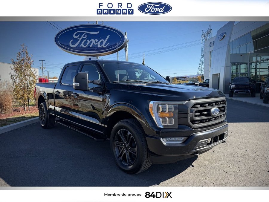 Ford F-150 XLT cabine SuperCrew 4RM caisse de 6,5 pi 2022 Noir