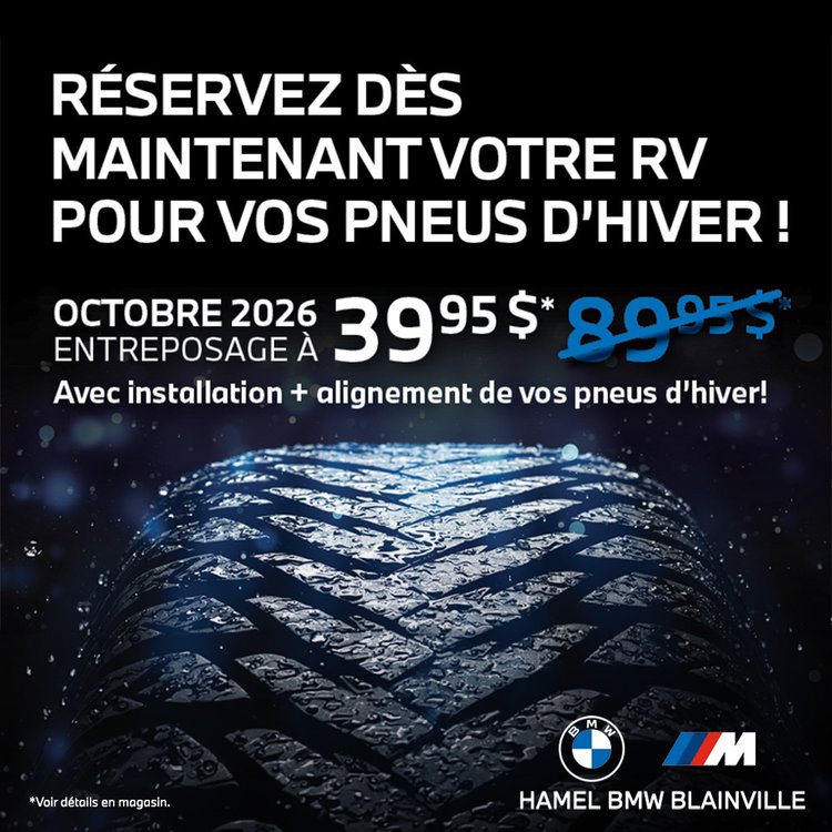 Hamel bmw promo octobre pneus 2026 FR