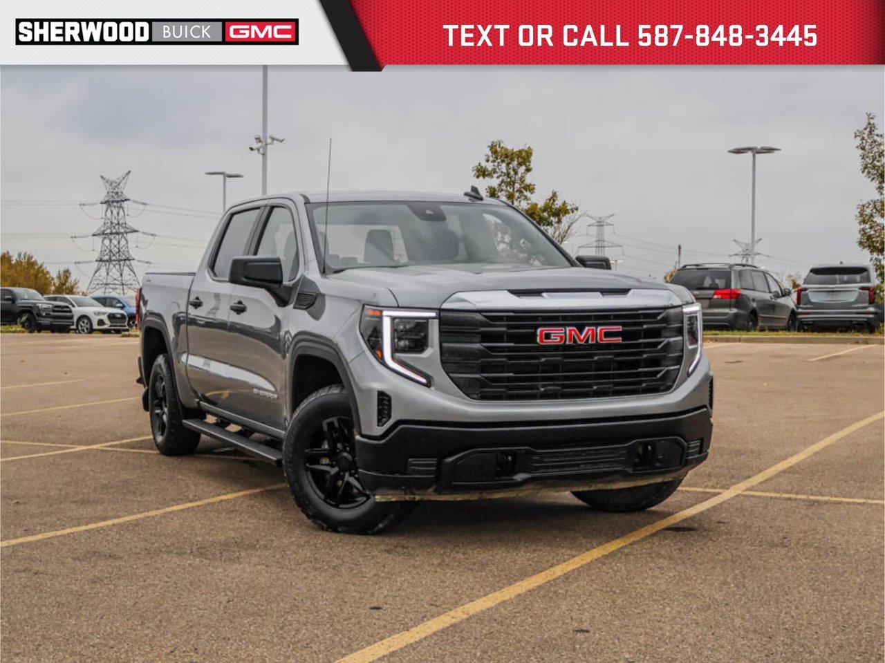 2024 GMC Sierra 1500 4WD Crew Cab 147 Pro Grey Sherwood Park - photo #0