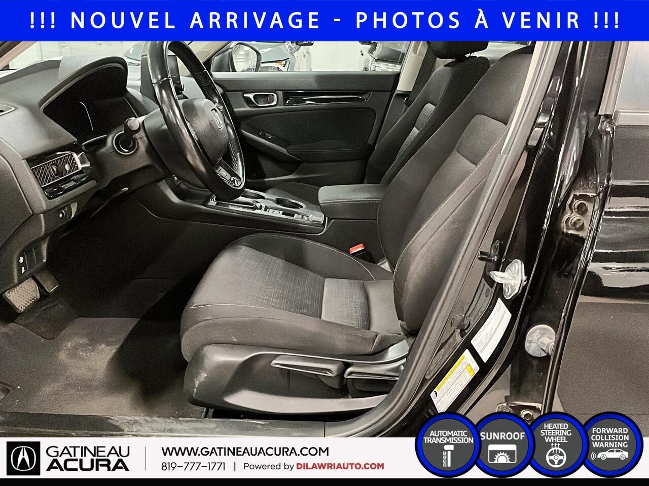 Honda Civic EX 2022 Noir Gatineau - photo #8