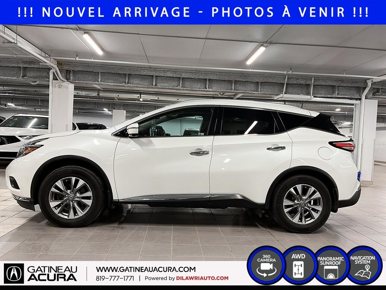 Nissan Murano SL AWD 2018 Blanc Ottawa & Gatineau - photo #8
