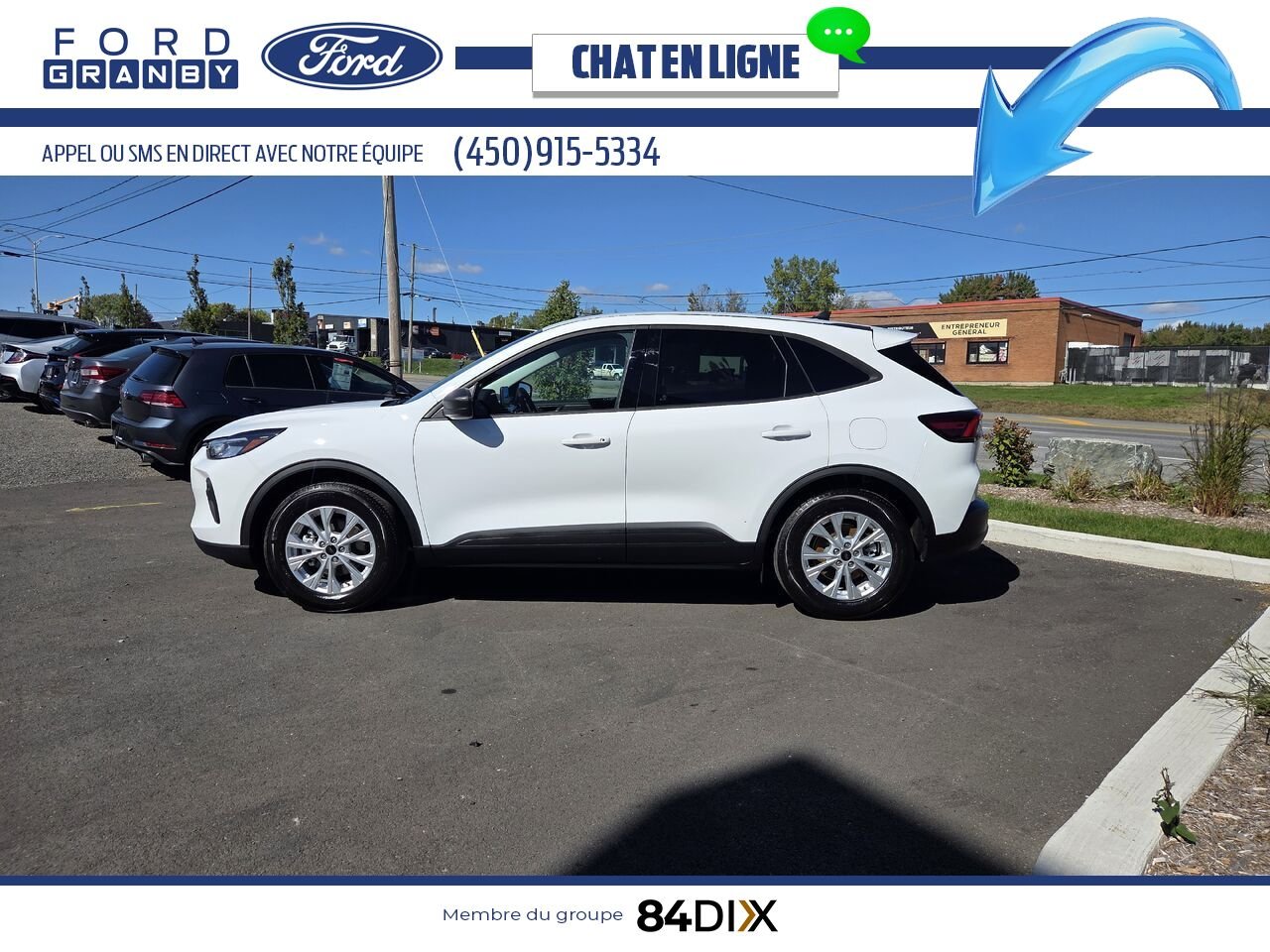 2025 Ford Escape White Granby - photo #3