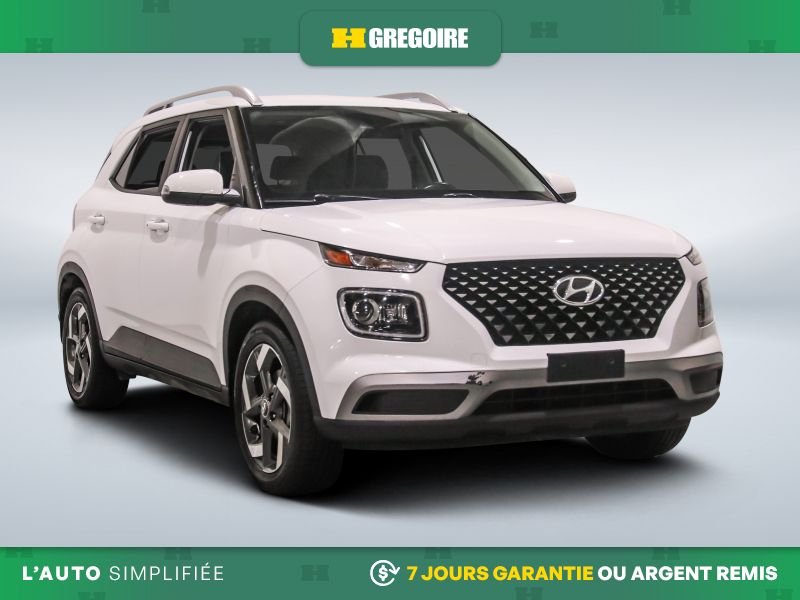 Hyundai Venue 822520 | Ultimate AUTO AC CUIR TOIT NAV MAGS CAM RECUL BLEU 2021 Blanc Laval - photo #0