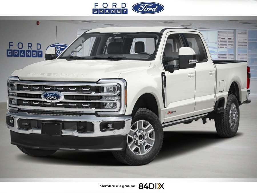 Ford Super Duty F-250 SRW LARIAT cabine 6 places 4RM caisse de 8 pi 2026 Blanc astral métallisé trois couches