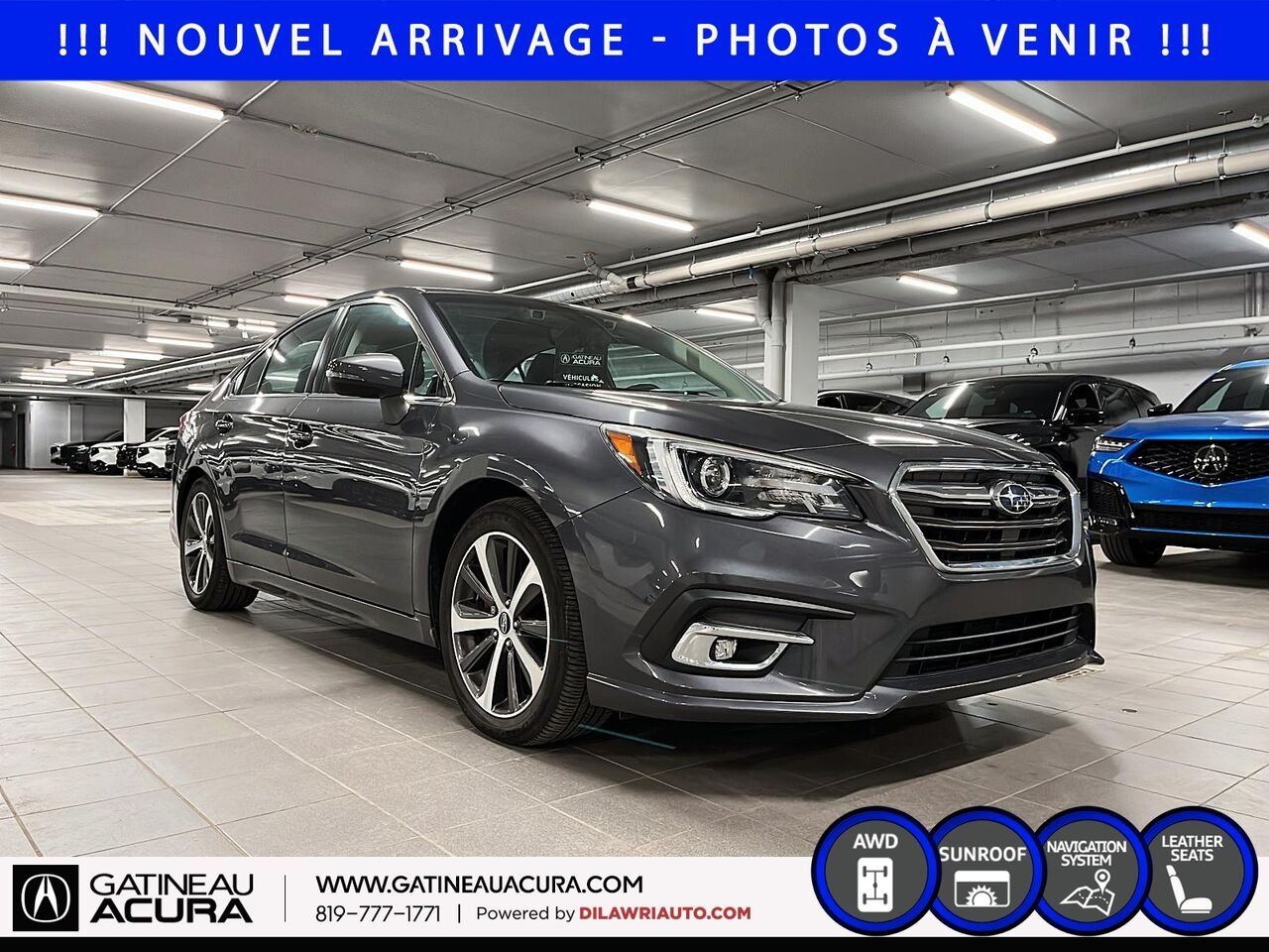 2019 Subaru Legacy 2.5i Limited AWD Grey Gatineau - photo #2