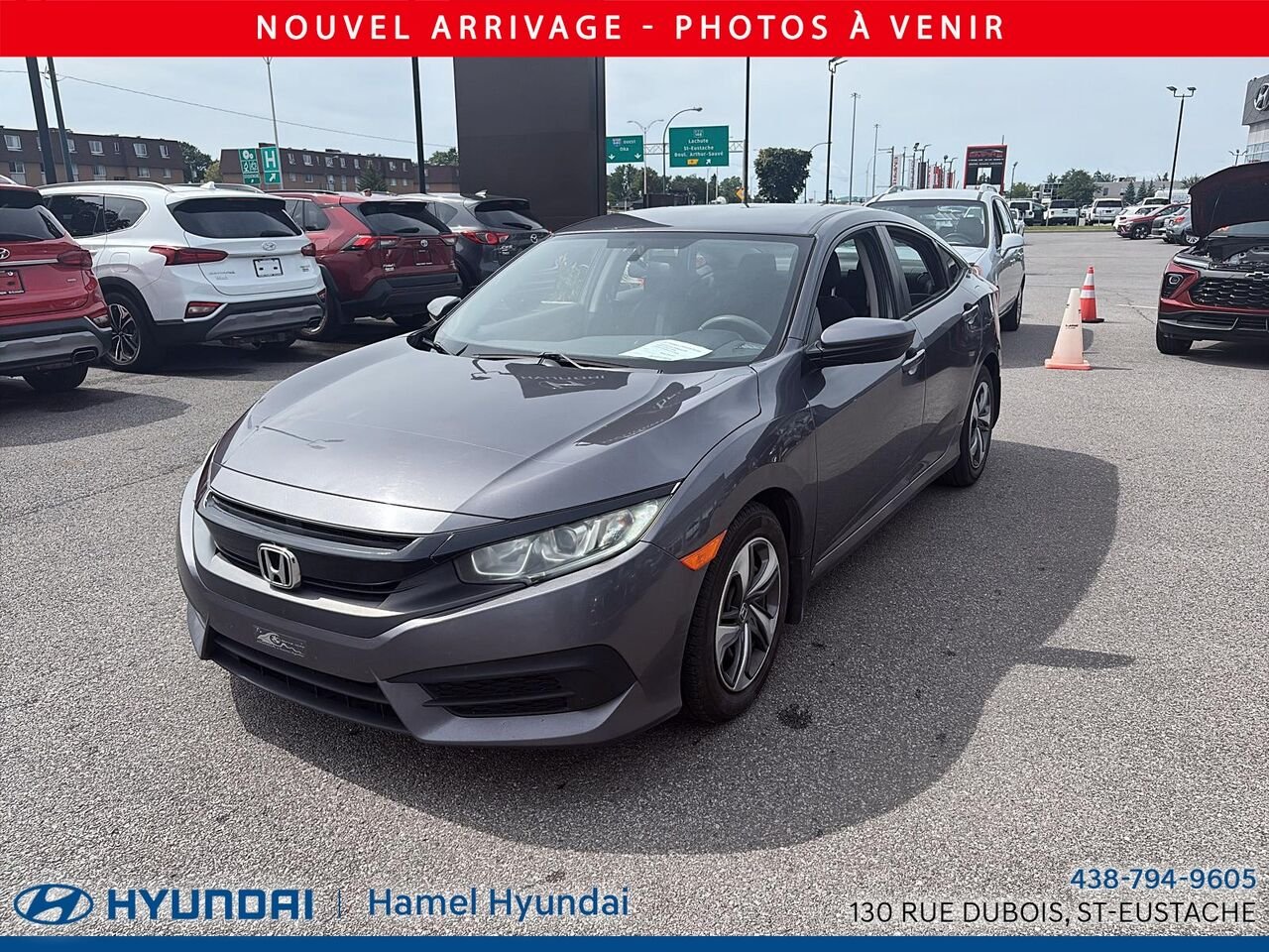 2016 Honda CIVIC Grey Saint-Eustache - photo #2