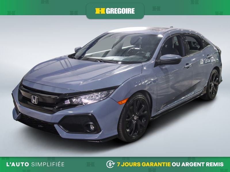 Honda Civic SPORT TOURING AUTO A/C CUIR TOIT MAGS CAM RECUL 2019 Gris