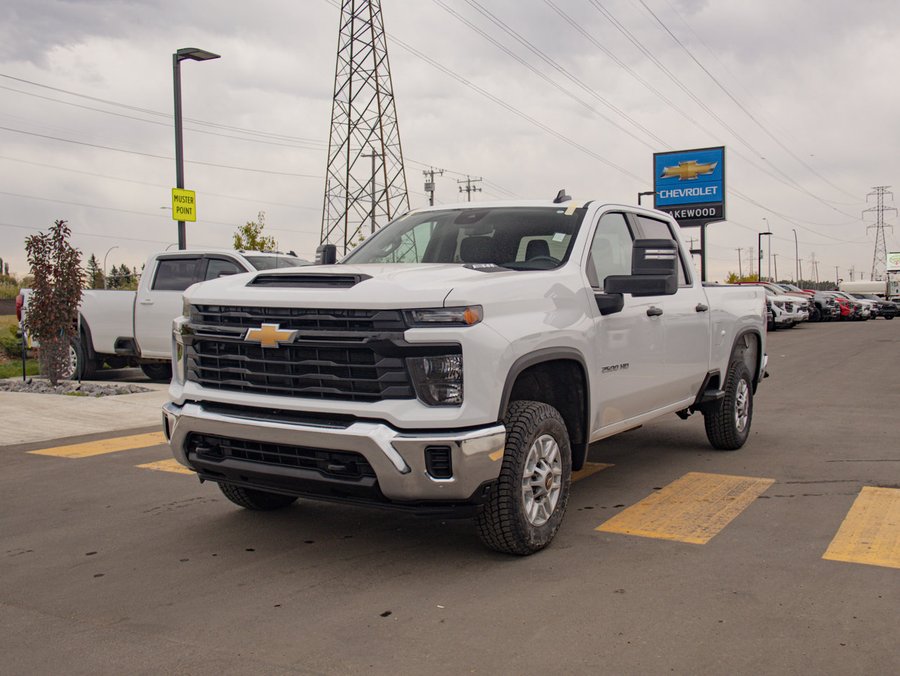 2025 Chevrolet Silverado 2500HD Work Truck 6.6L | Trailering Package w/ Hitch Guidance White