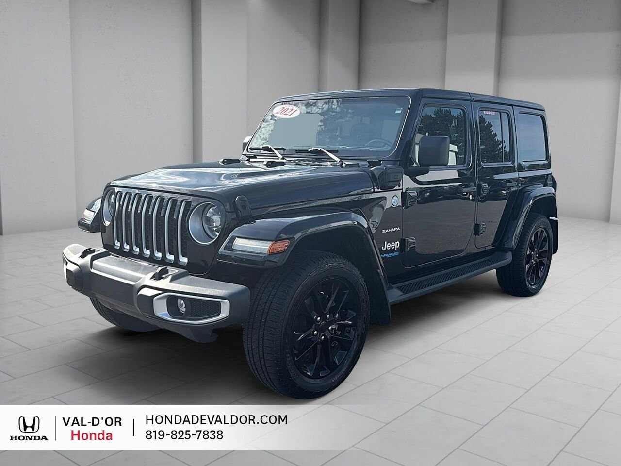 Jeep Wrangler 4xe Unlimited Sahara 4x4 2021 Noir Val-d'Or - photo #0