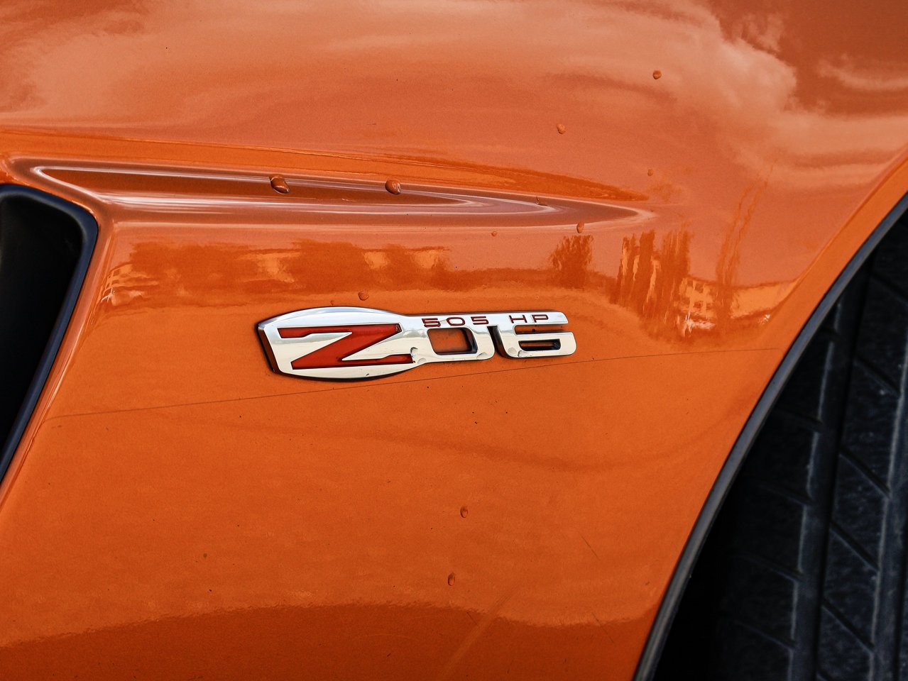 2007 Chevrolet Corvette 2dr Cpe Z06 Orange Sherwood Park - photo #6