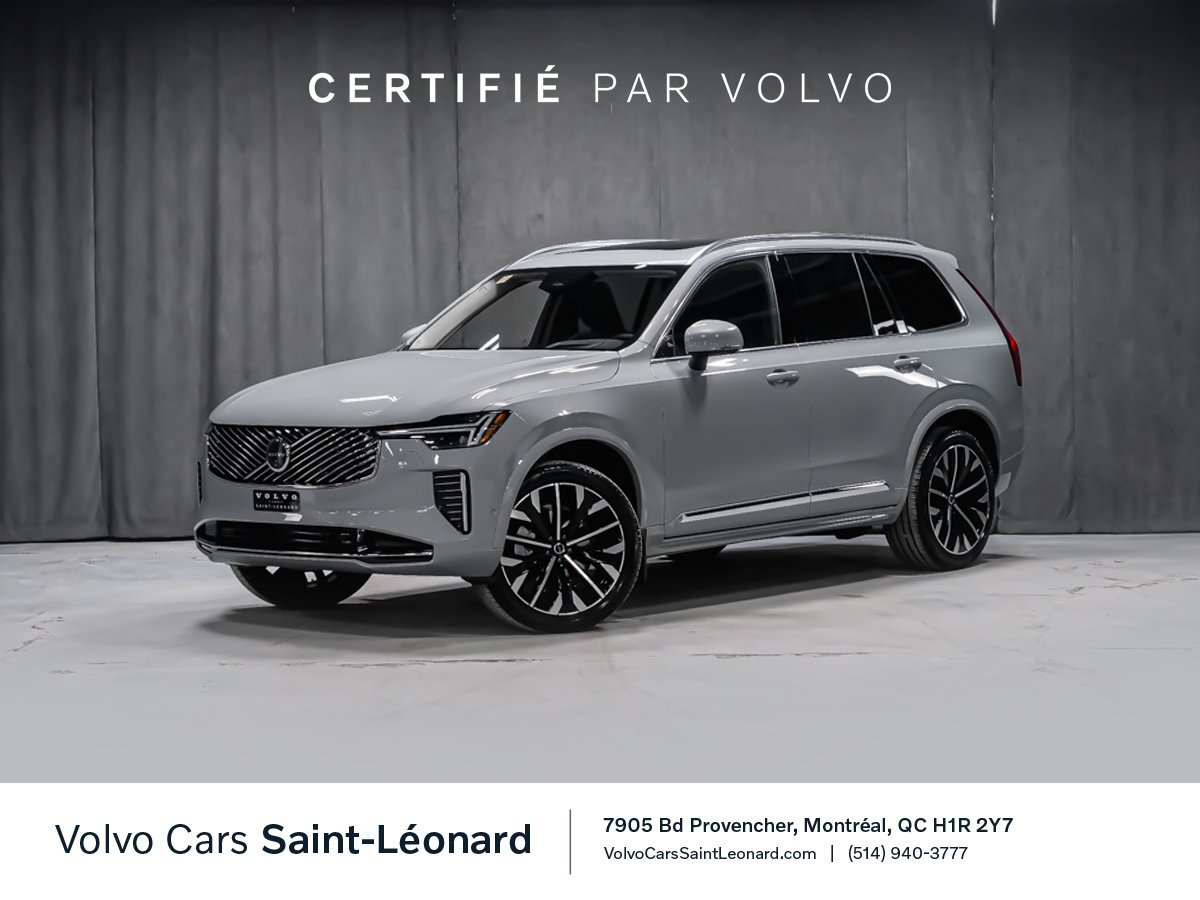 Volvo XC90 B6 ULTRA BRIGHT HARMAN KARDON AFFICH. TÊTE HAUTE 2026 Gris Montréal - photo #0