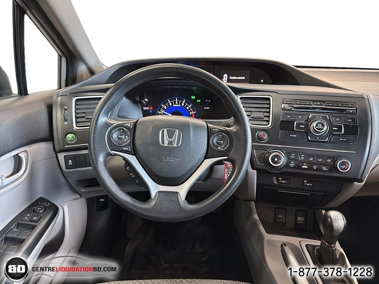 Honda Civic Sedan LX MANUELLE | BD0373 2015 Gris Granby - photo #15