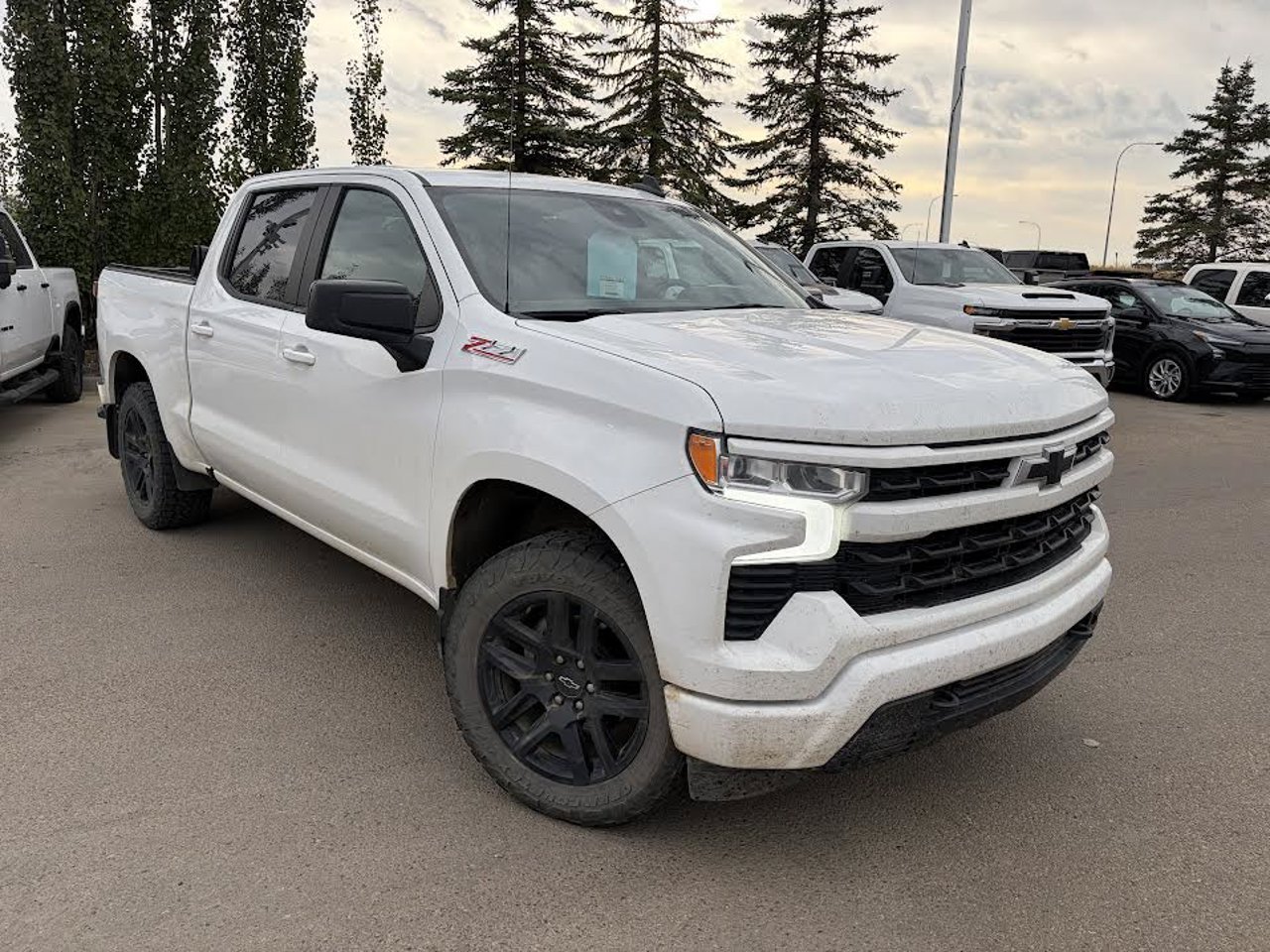 2023 Chevrolet Silverado 1500 4WD Crew Cab 147 RST White Sherwood Park - photo #1