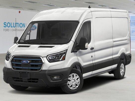 2025 Ford E-Transit Cargo Van Oxford White