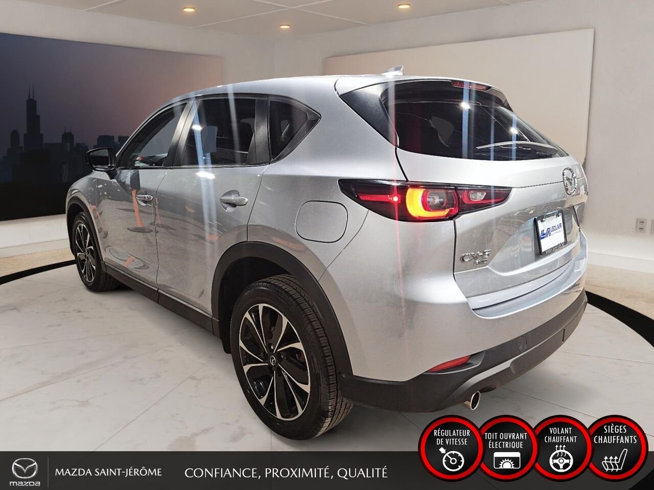 2023 Mazda CX-5 GS LUXURY | TOIT OUVRANT | CUIR | AWD | Silver Saint-Jérôme - photo #8