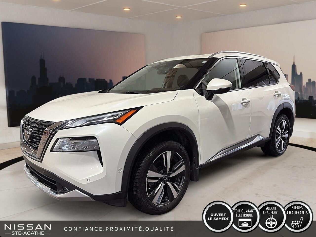 2021 Nissan Rogue TRACTION INTÉGRALE | TOIT OUVRANT PANORAMIQUE | CUIR | BOSE | UN SEUL PROPRIÉTAIRE White Saint-Jérôme - photo #0
