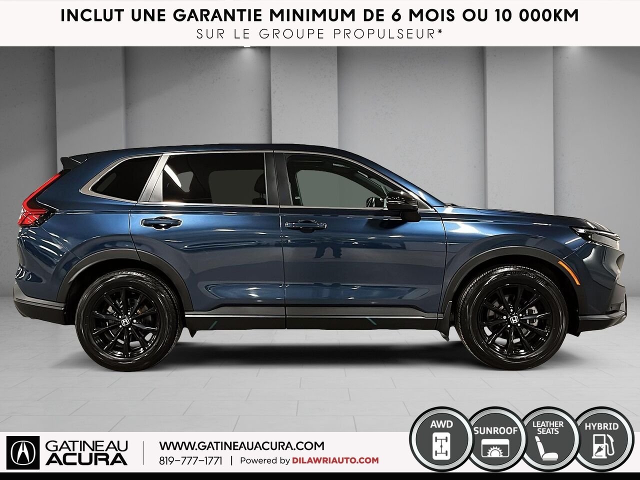 Honda CR-V hybride EX-L Traction Intégrale 2024 Bleu Gatineau - photo #15