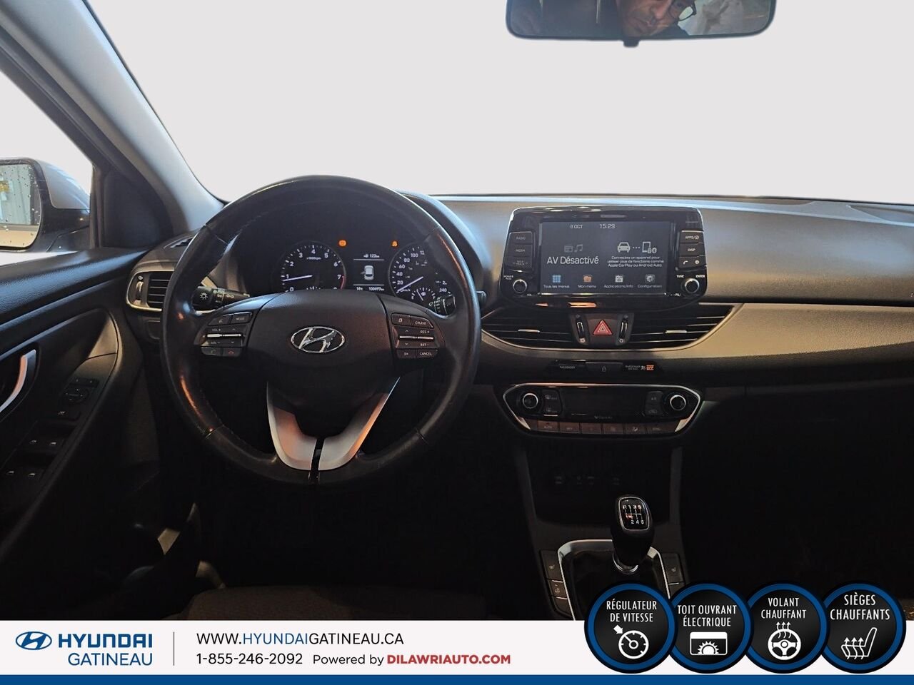 Hyundai Elantra GT GlS *** Manuel , siege chauffant ,air climatiser *** 2018 Argent Ottawa & Gatineau - photo #8