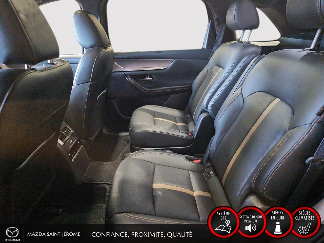 Mazda CX-90 hybride rechargeable GT hybride rechargeable | CUIR NAPPA | TOIT 2 RANGÉES | BOSE 12 HP | AWD | 3e RANGÉE 2025 Noir Saint-Jérôme - photo #21
