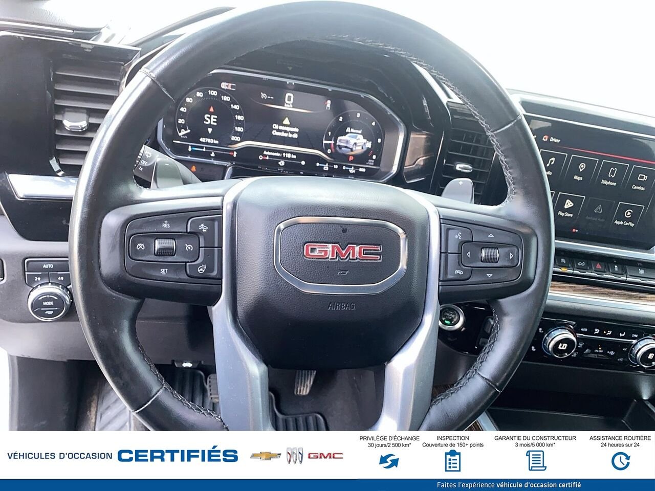 GMC SIERRA 150 Elevation cabine multiplace 4RM 157 po 2024 Blanc Montmagny - photo #11