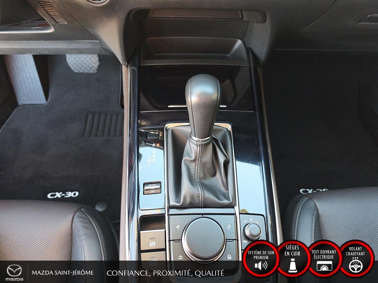 2023 Mazda CX-30 GT | 1 PROPRIÉTAIRE | JAMAIS ACCIDENTÉ | AWD | CUIR | TOIT OUVRANT | MAGS NOIR Red Saint-Jérôme - photo #18