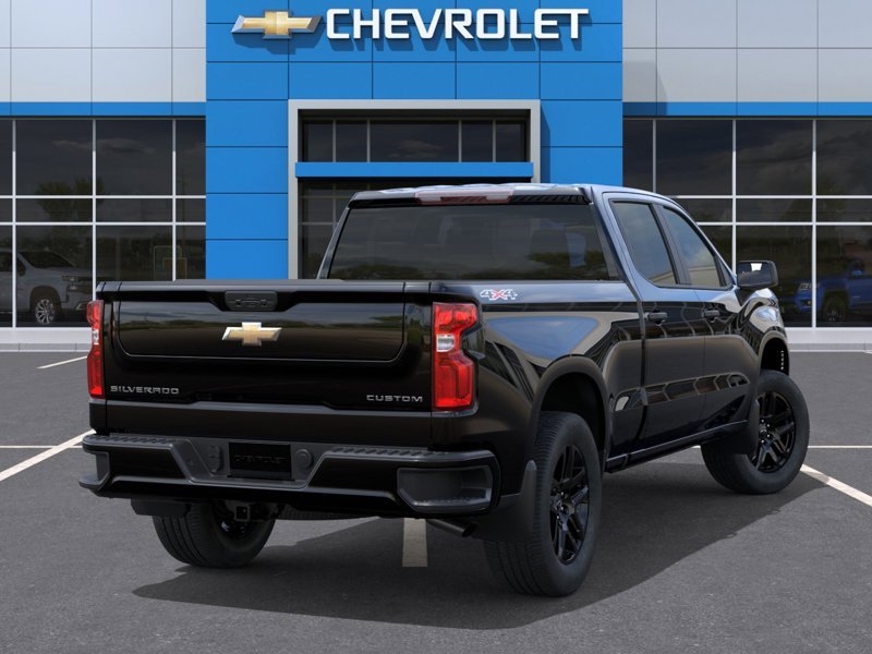 2026 CHEVROLET Silverado 1500 K1500 SILVERADO CREW CAB CUSTOM STD/BOX (1CX) BLACK Mont-Laurier - photo #3