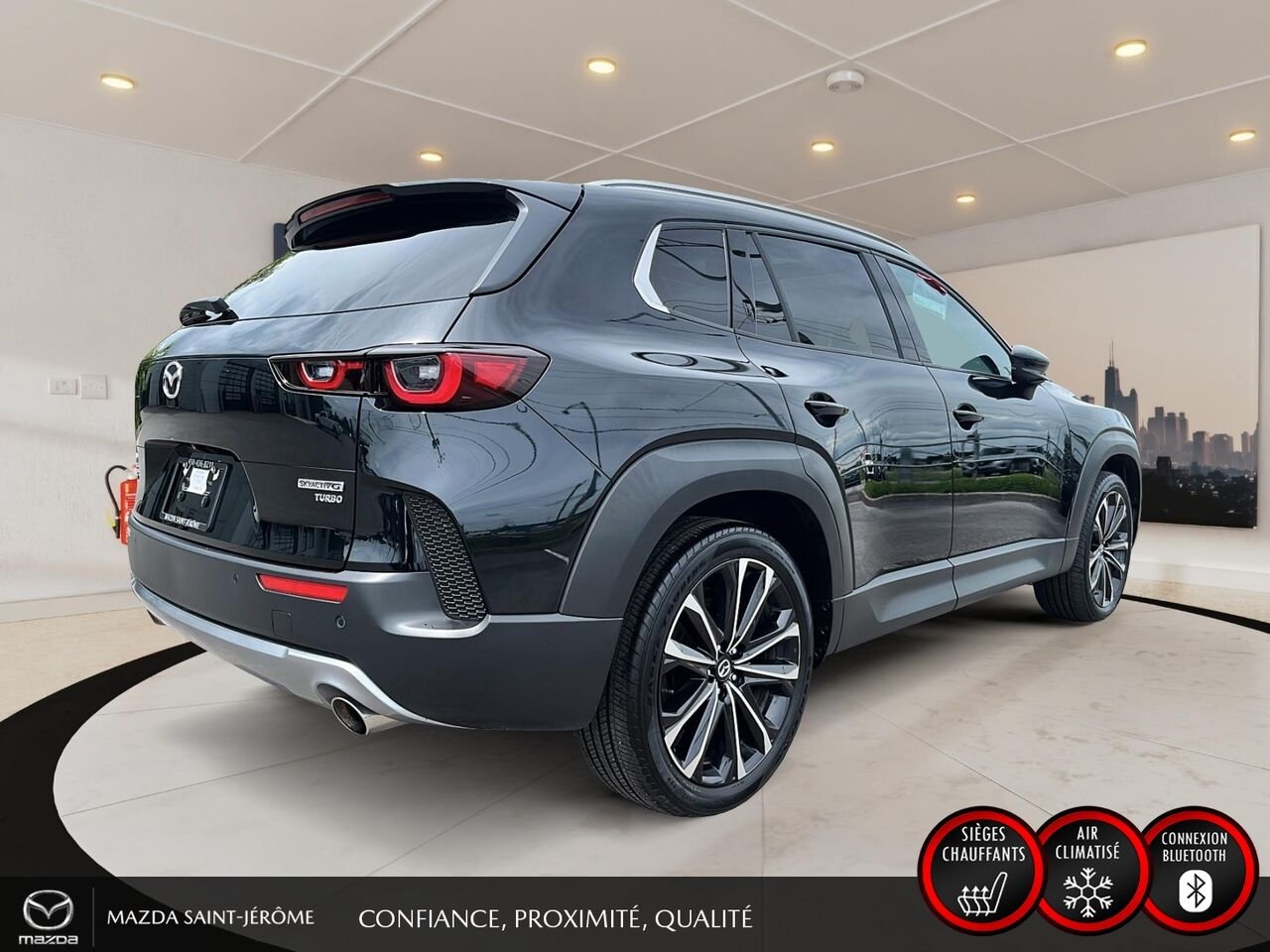 Mazda CX-50 GT avec moteur turbo | TOIT PANORAMIQUE | CUIR | AWD | 2024 Noir Saint-Jérôme - photo #5