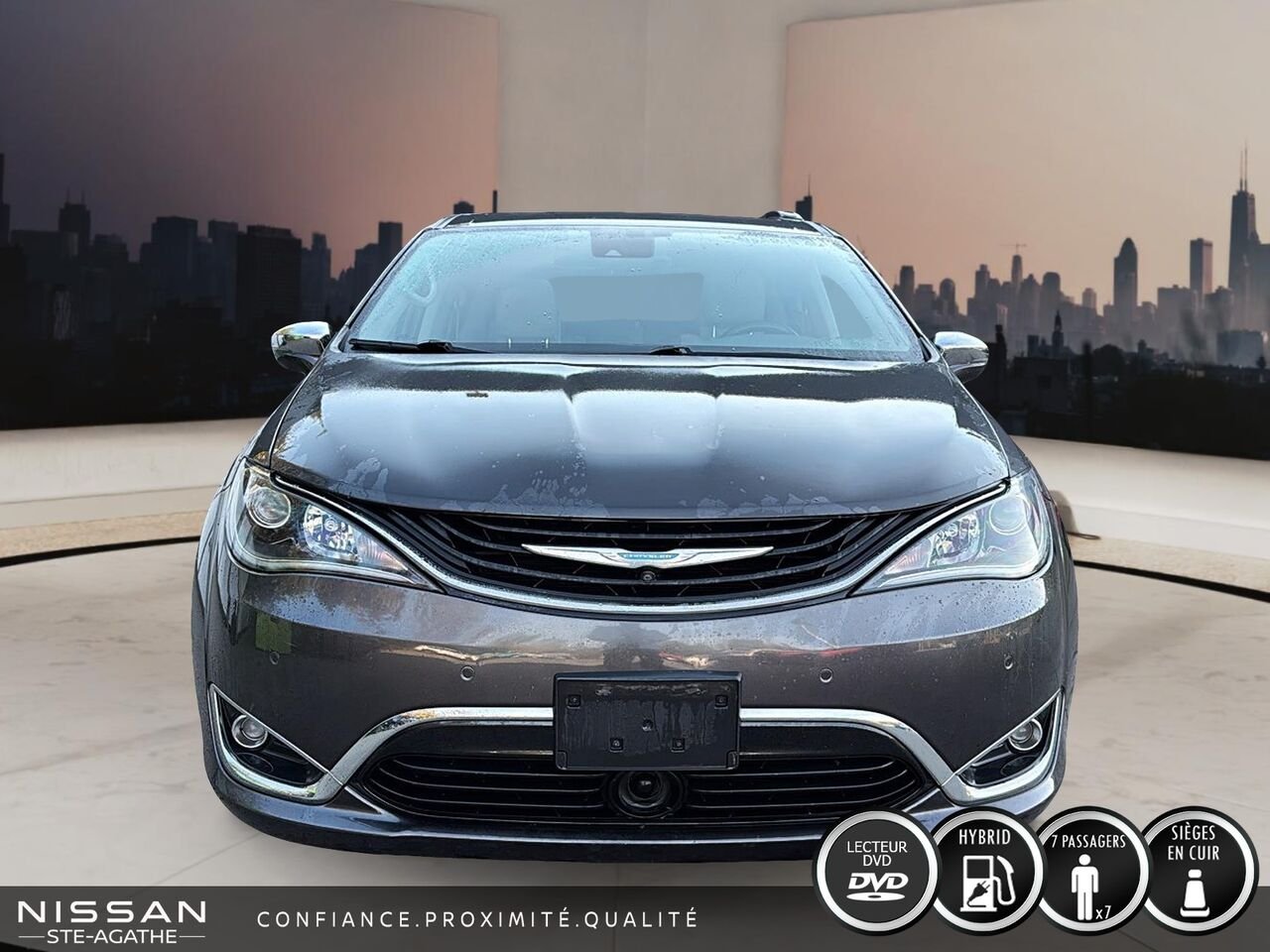 2018 Chrysler Pacifica Hybrid HYBRID|DVD|LIMITED|CUIR Grey Saint-Jérôme - photo #2