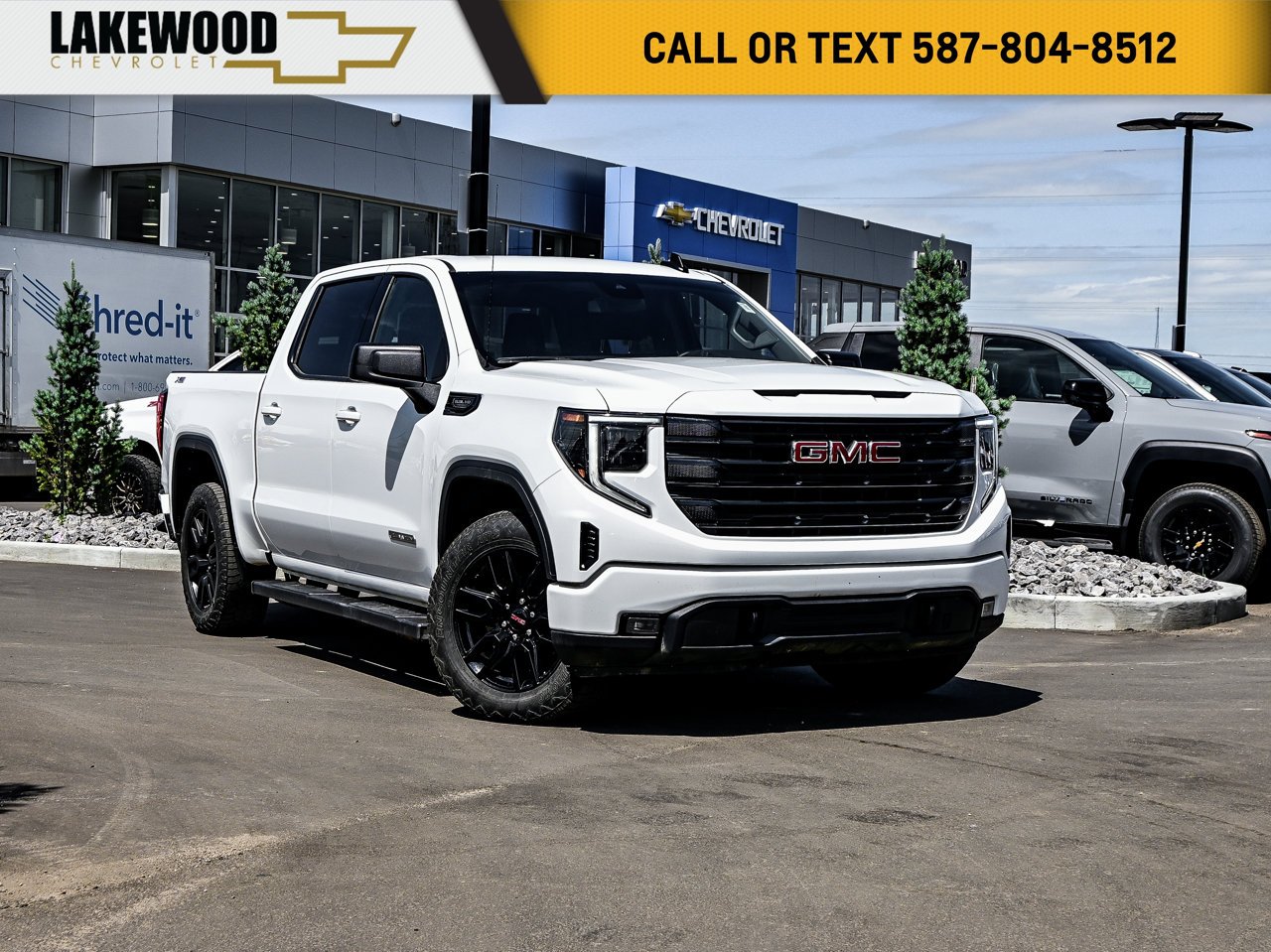 2025 GMC Sierra 1500 4WD Crew Cab 147 Elevation White Sherwood Park - photo #0