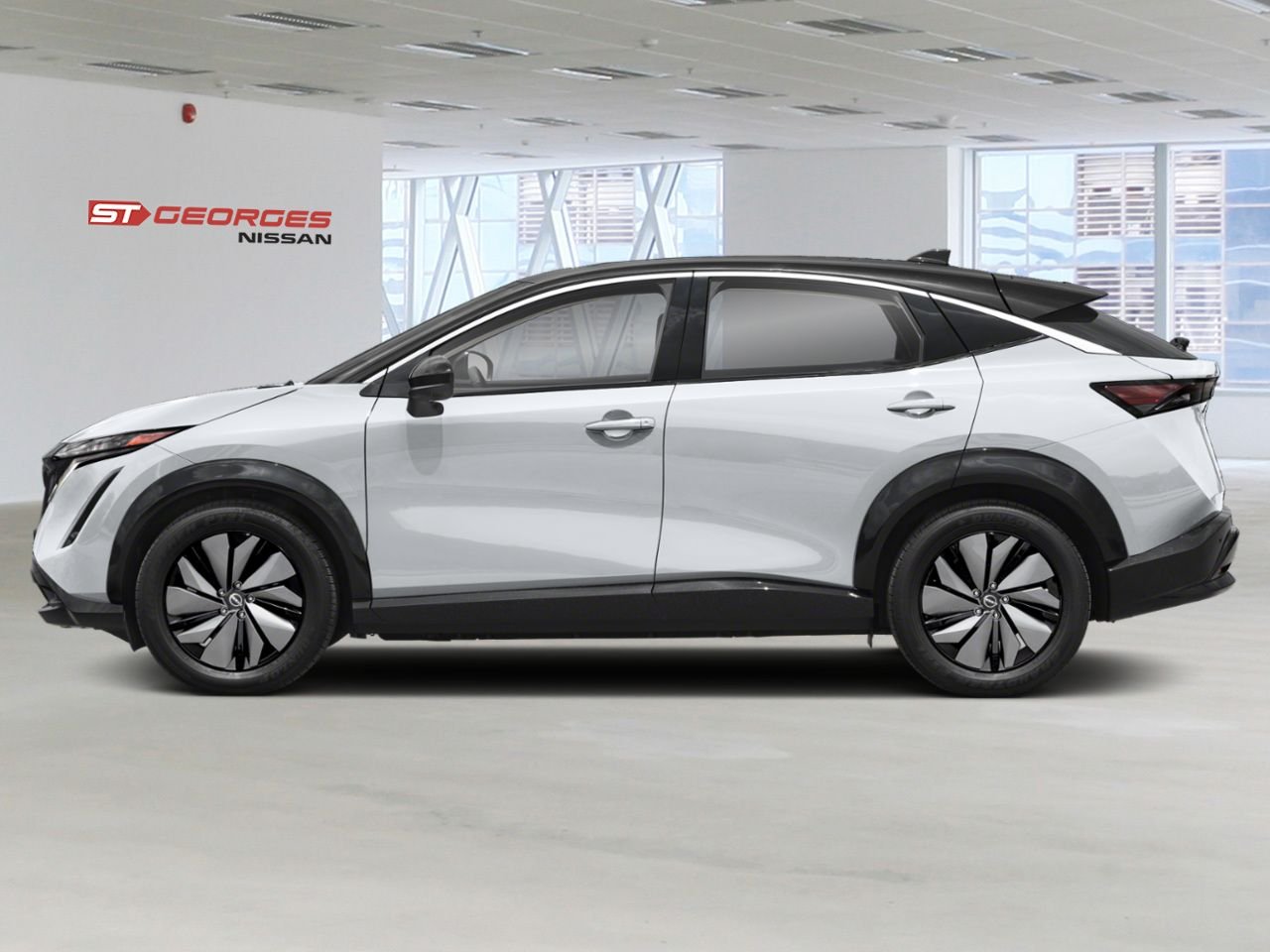 2026 NISSAN ARIYA Everest White Pearl Tricoat/Black Diamond Pearl Saint-Georges - photo #1