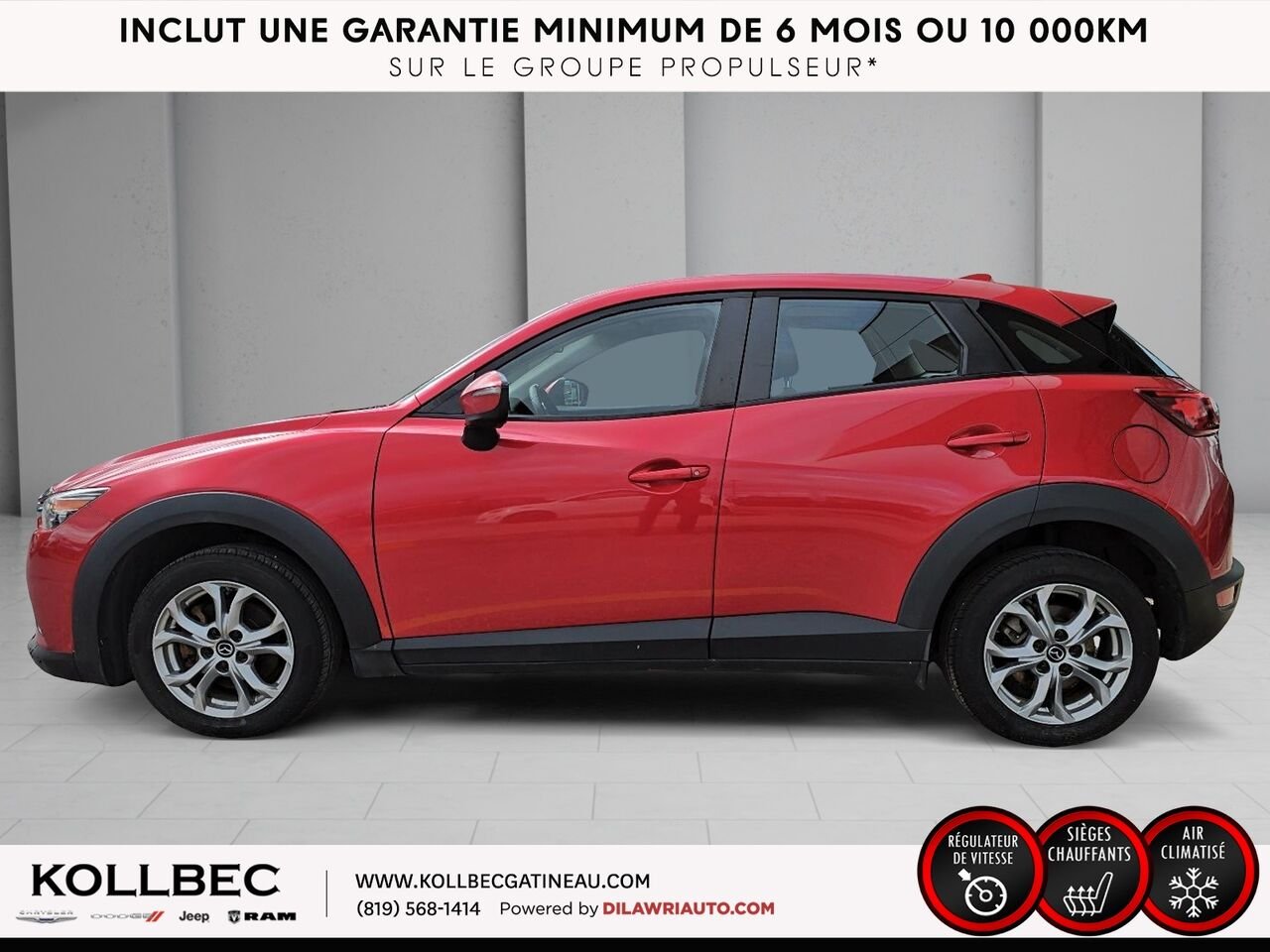 2016 Mazda CX-3 26102 | Traction avant 4 portes GS Red Gatineau - photo #18