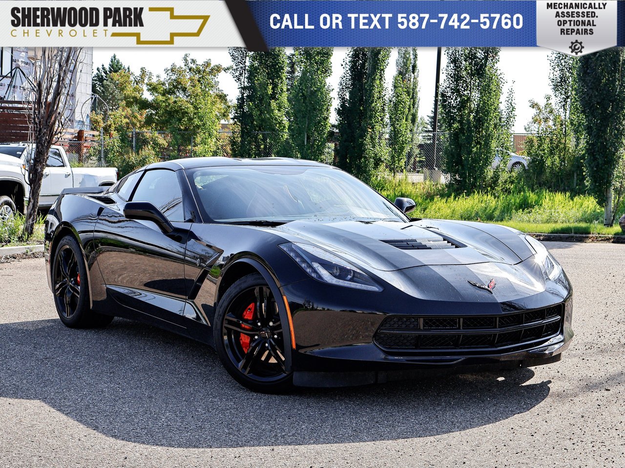 2017 Chevrolet Corvette 2dr Stingray Cpe w/1LT Black Sherwood Park - photo #0