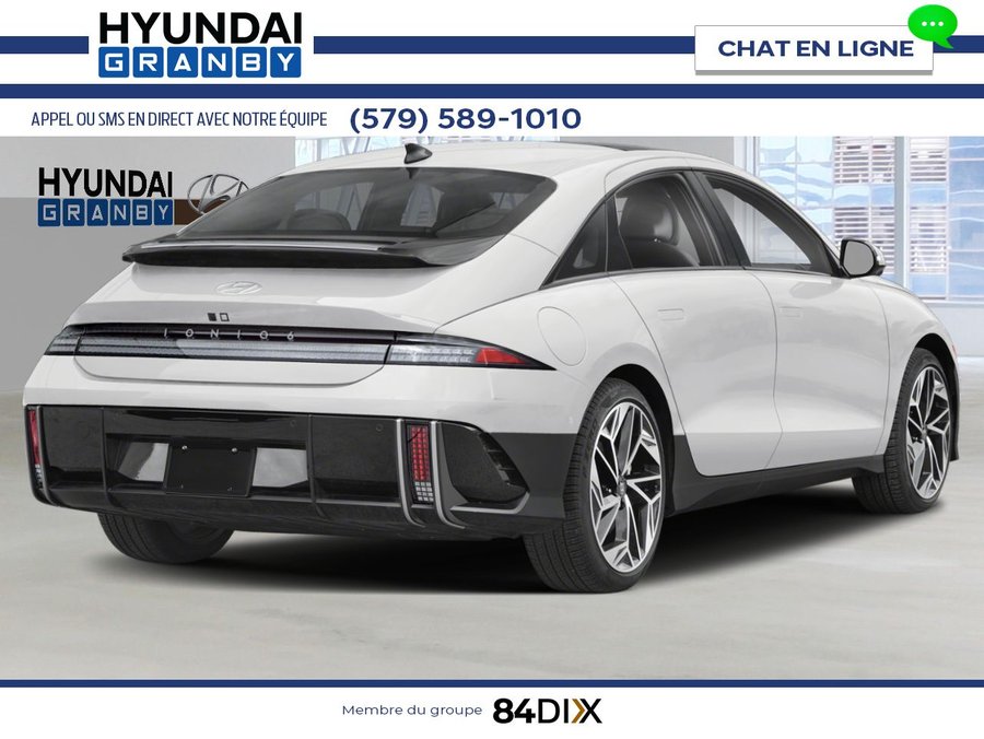 2025 HYUNDAI IONIQ 6 Preferred grande autonomie TI avec ensemble Ultimate Serenity White