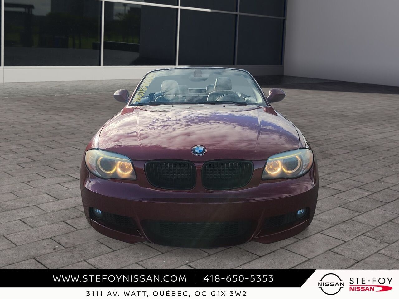 Red 2012 BMW 1 Series Convertible Rear-Wheel Drive Automatic