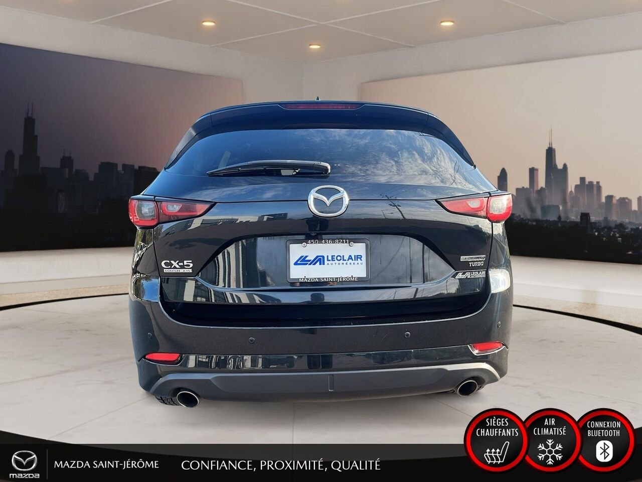 2022 Mazda CX-5 Signature | AWD | TOIT OUVRANT | CUIR NAPPA | NAVIGATION | TÊTE HAUTE Black Saint-Jérôme - photo #6