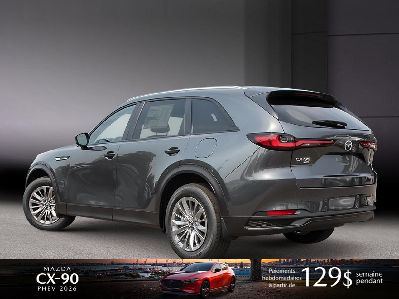 2026 Mazda CX-90 PHEV JM3KKBHA3T1417128 Machine Grey Metallic Mirabel - photo #3