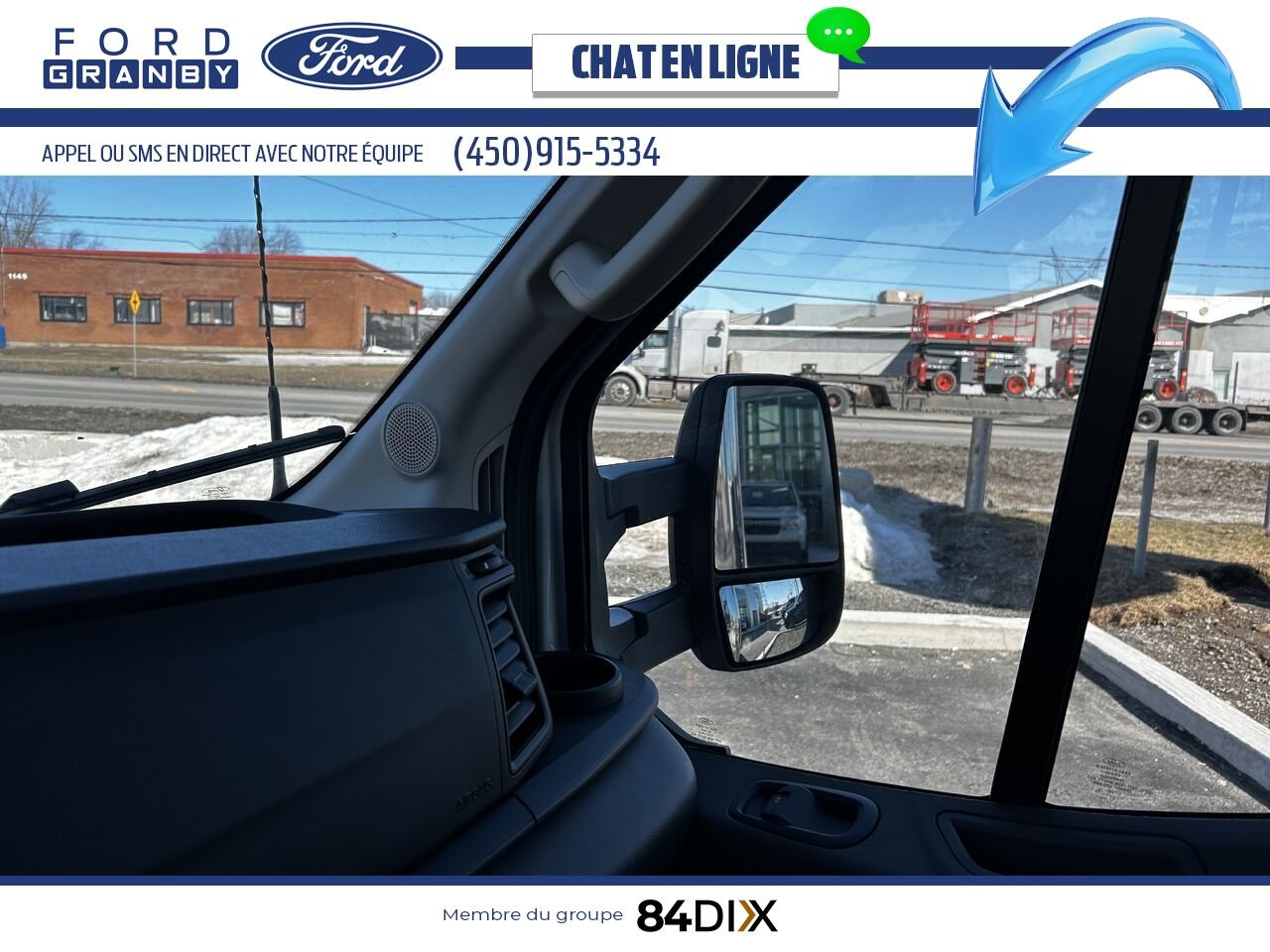 2024 Ford TRANSIT FOURGON TRONQUÉ White Granby - photo #11