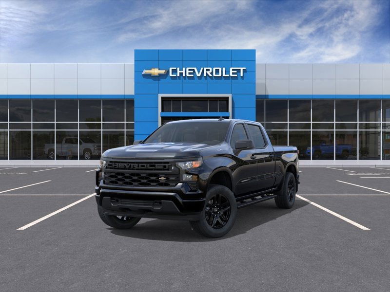 CHEVROLET Silverado 1500 Custom cabine multiplace 4RM 157 po 2026 Noir Gatineau - photo #7