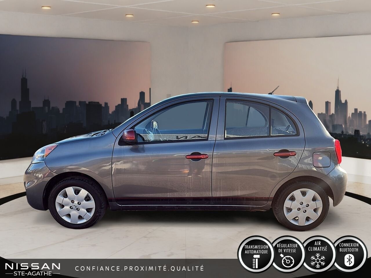 2017 Nissan Micra Grey Ste-Agathe des Monts - photo #7