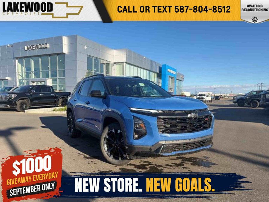 2025 Chevrolet Equinox 2RS AWD 1.5T | Panoramic Sunroof Blue